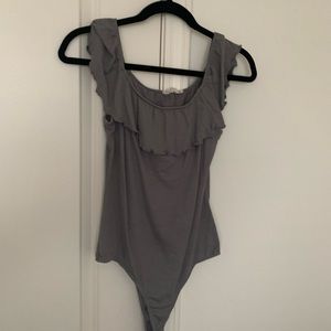 LA hearts grey bodysuit